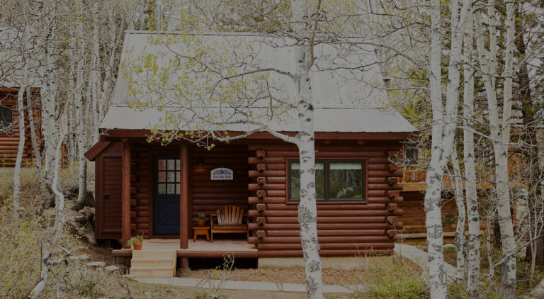 Cabin lodging in the mountain