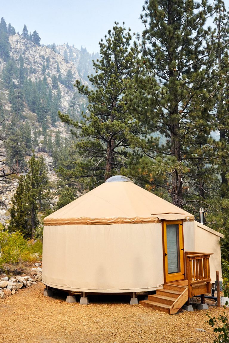 yurt in the mountains