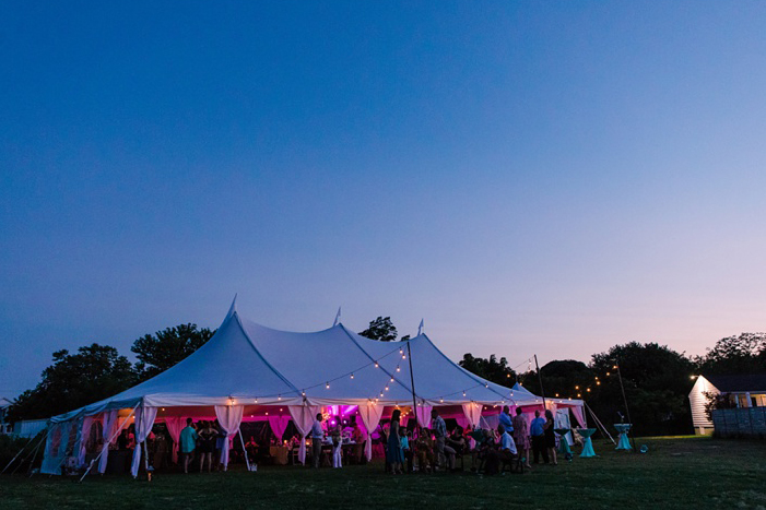 Tent on the lawn