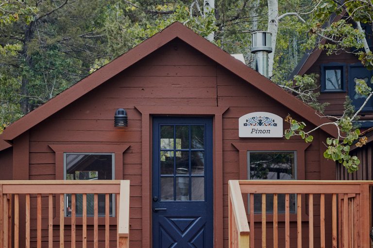stairs leading to front entrance of bungalow