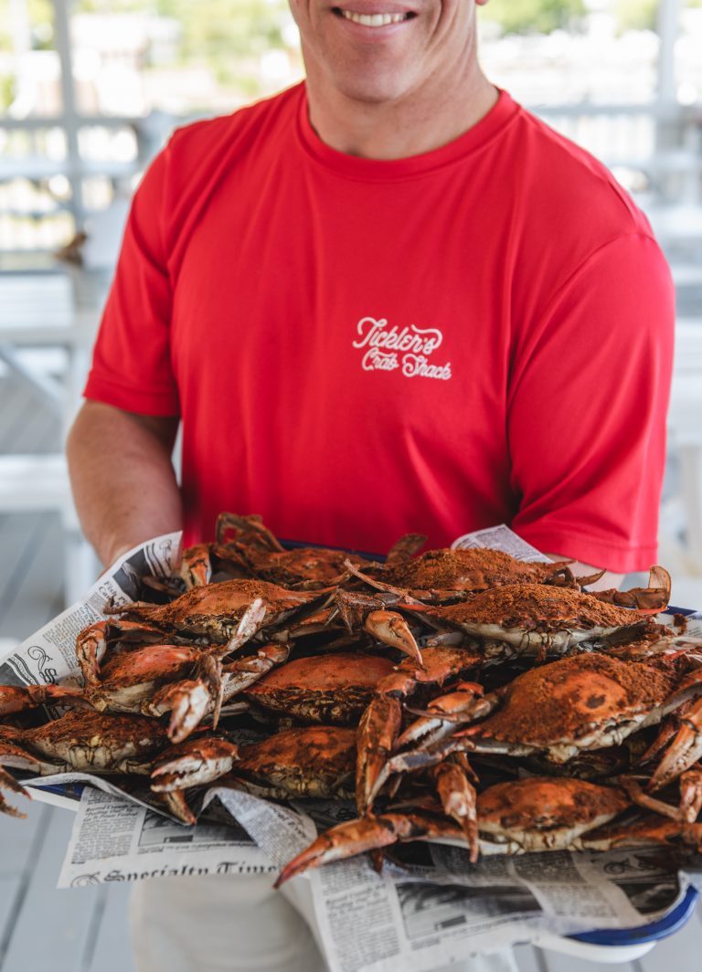 chef holding crab
