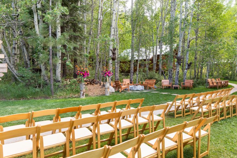 chairs and everything ready for a wedding
