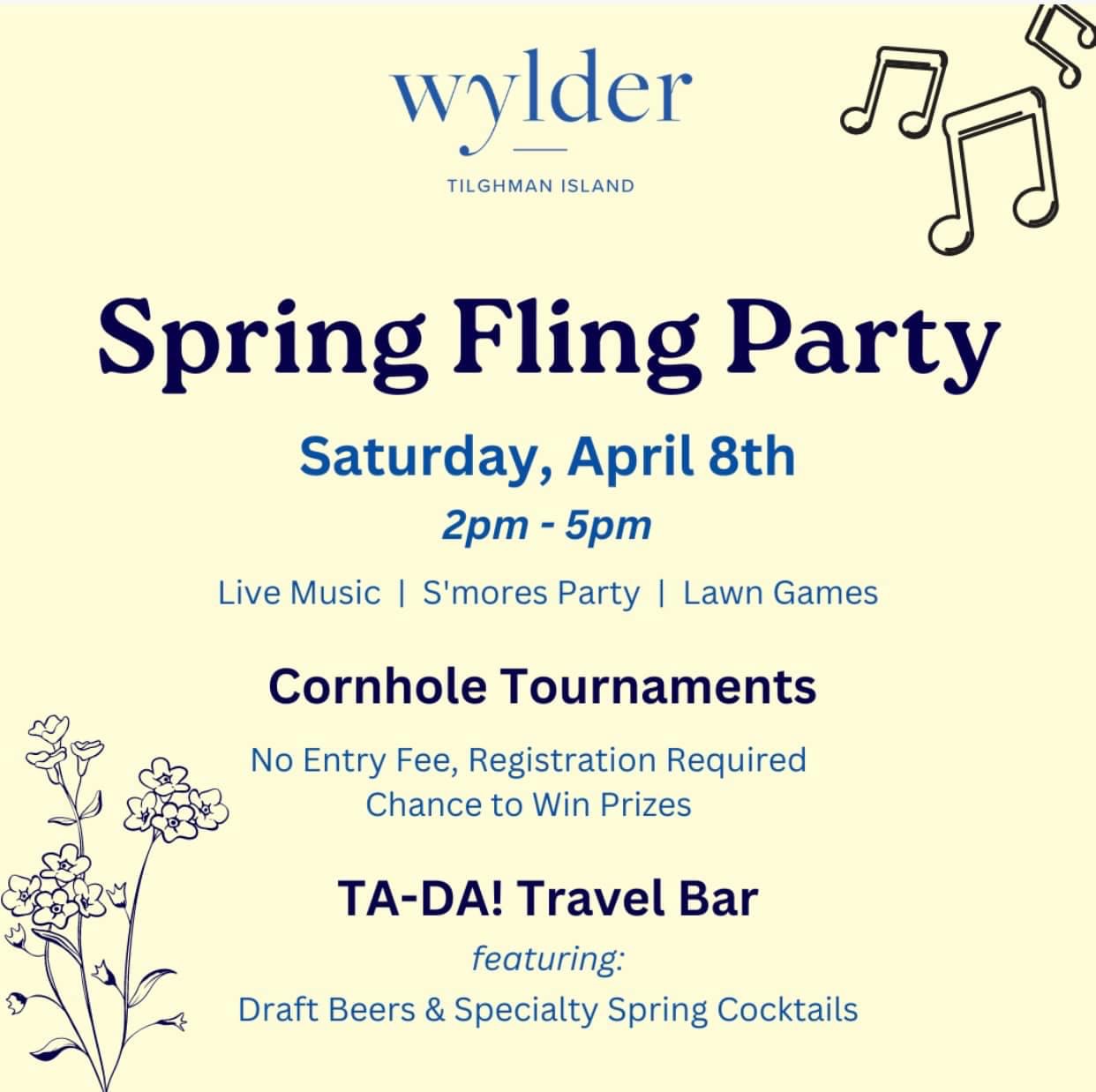 Spring fling party ad | wylder hotels