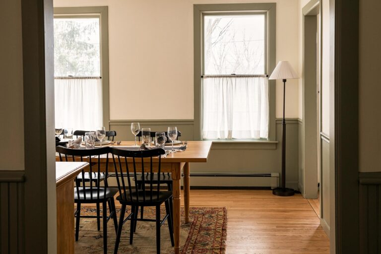 Dining room at the Farmhouse at Wylder Windham