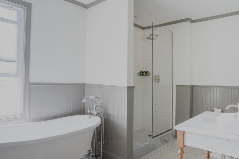 Wylder Windham bathroom with walk-in shower and tub