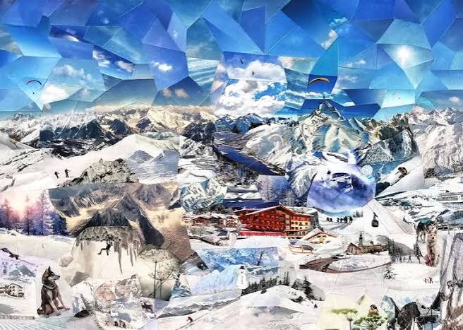 The mountains in layers: paper collage 1 Images 3 | wylder hotels